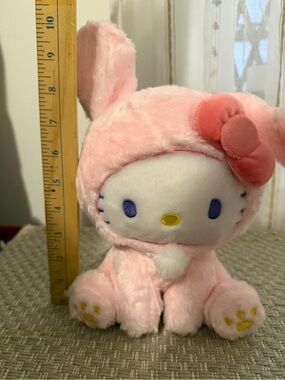 Hello Kitty Pink Plush Bunny with Bow